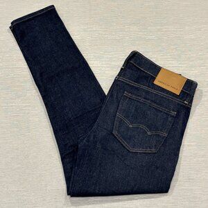 American Eagle Skinny Jeans Mens 31 x 30 Blue Dark Wash Stretch Denim Pants